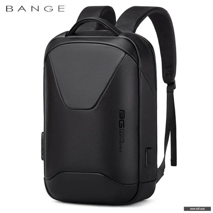 BANGE 6621 Leather Anti-Theft Backpack 16in Super Light