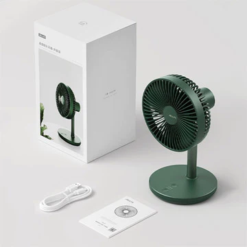 JISULIFE FA13P Desk Fan 8000mAh-Portable and Quiet Desk Fan