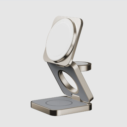 Q2.Mag 3-in-1 Foldable Qi2 15W Magnetic Wireless Charging Stand