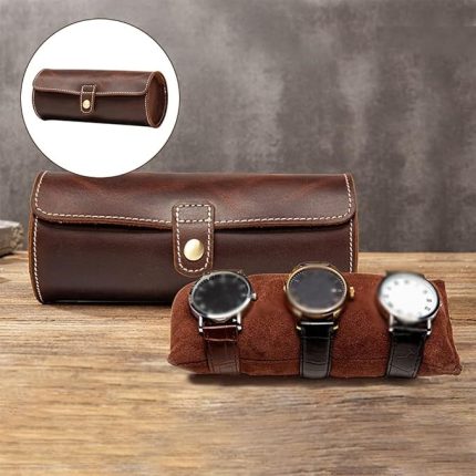 Leather Watch Case Portable Watch Display