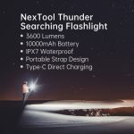 NexTool 3600 Lumens Thunder Searching Rechargeable Flashlight (NE20168)