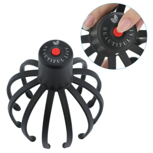 Electric Octopus Claw Scalp Massager, Stress Relief, Therapeutic Head Scratcher, Hair Stimulation