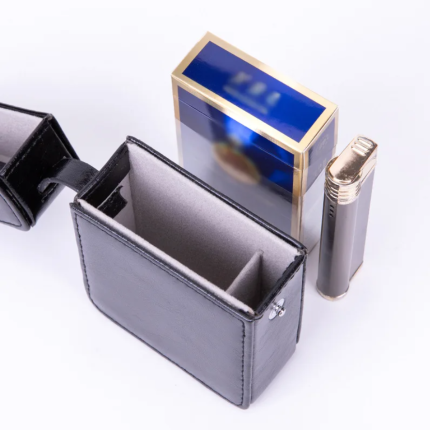 Cigarettes And Lighter Case Box Stylish Pu Leather Anti-Pressure Protective Case