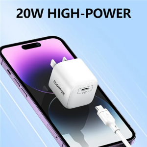 MOMAX CN Standard Adapter Plug PD 20W Wall Charger with Type-C Port - White