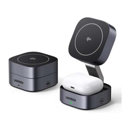 UGREEN 2-in-1 Qi2 Magnetic Fast Charging Station – 15W Power for Your Devices