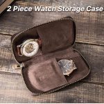 CONTACT'S FAMILY Leather Portable Protective Watch Box