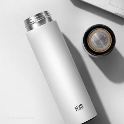 Huohou Stainless Steel Smart Water Bottle, Leak Proof, Double Walled, Keep Drink Hot and Cold