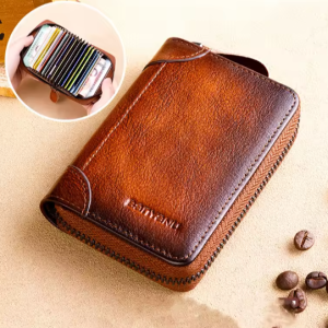BanYaNu Card Holder Genuine Leather 12 Port