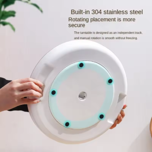 ECOCO 360° Rotating Round Spice Storage Rack Tray – Organize Your Kitchen Effortlessly