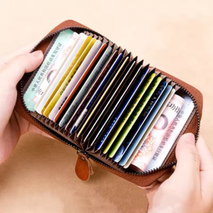BanYaNu Card Holder Genuine Leather 12 Port