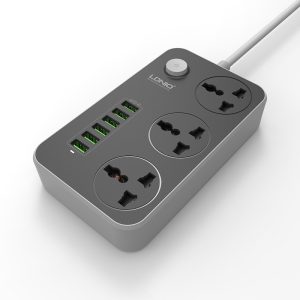 LDNIO SC3604 3 Power Socket + 6 USB Extension Power Cord