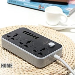 LDNIO SC3604 3 Power Socket + 6 USB Extension Power Cord