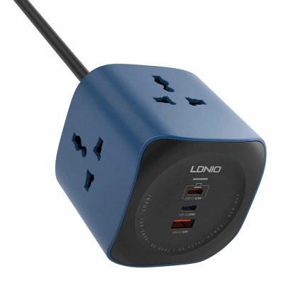 LDNIO SC3319 6-in-1 65W Power Socket Cube – 2500W Universal Outlet