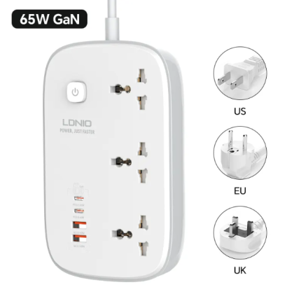 LDNIO SC3416 Universal 220v Power Socket Travel Adapters
