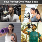 Portable USB Electric Protein Shaker Bottle – 1200mAh Rechargeable Mixer for Smooth Shakes
