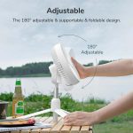 JISULIFE FA37 Rechargeable Wireless Fan with Remote Control