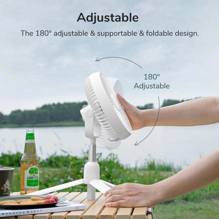 JISULIFE FA37 Rechargeable Wireless Fan with Remote Control