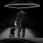 Transparent Mechanical Handle Automatic Safety Umbrella